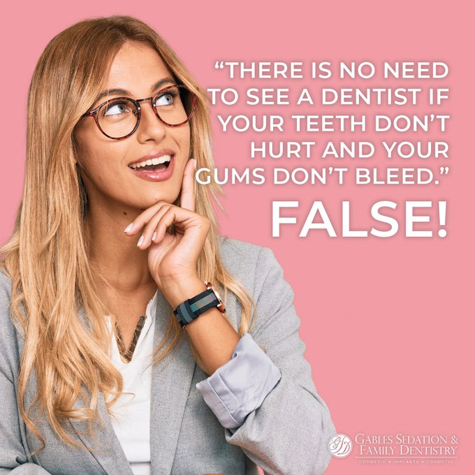 It is important to see your #dentist every six months to search for potential ailments such as tiny #cavities or declining #gum health to catch and treat conditions in their early stages before they become severe.