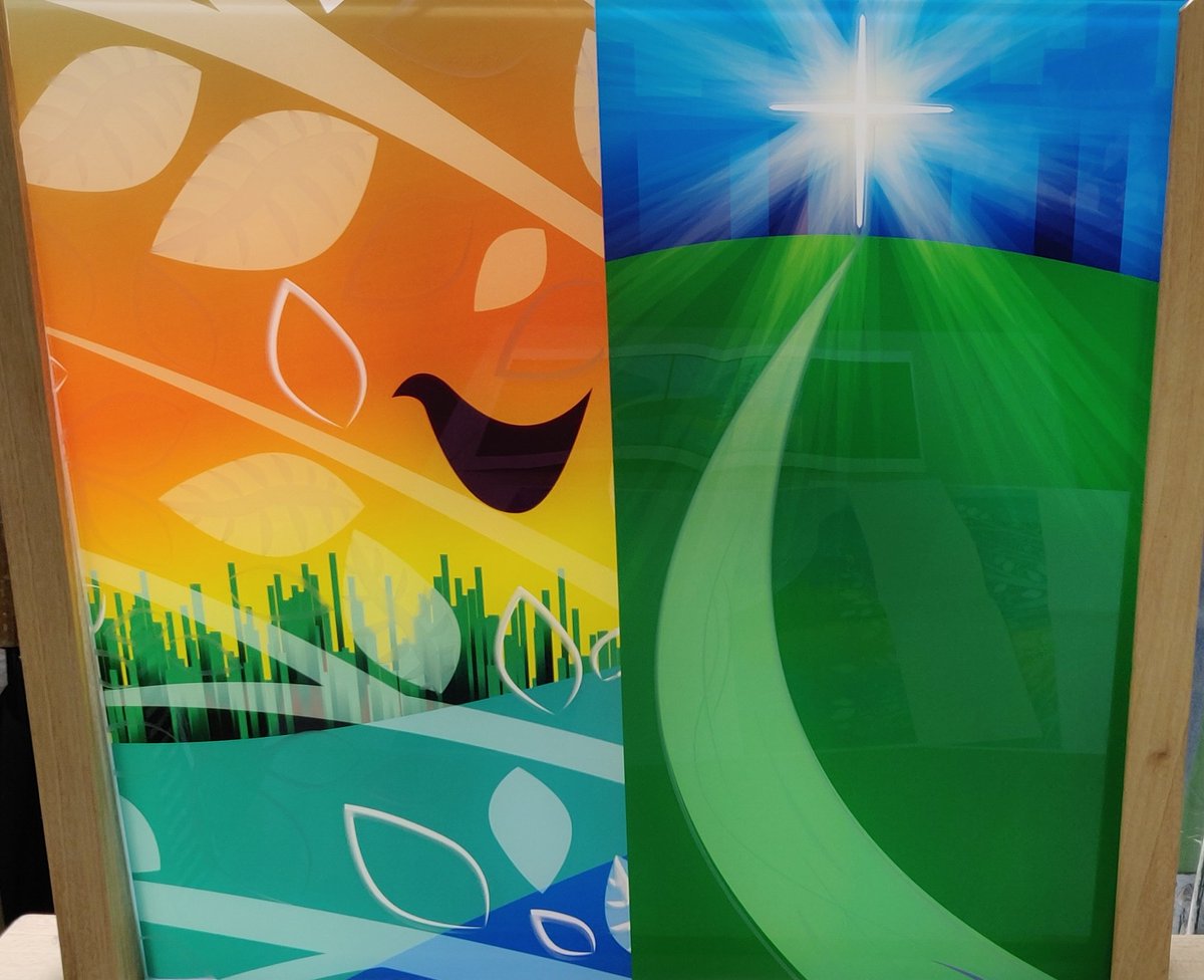 StTsHOTC's tweet photo. Today, Jon, Tim and Karen saw some of the beautiful final samples of the stained glass window designed by Sarah Galloway (below) and we have given the green light for the making of the final product. Exciting progress! https://t.co/HXgj4SzWOW