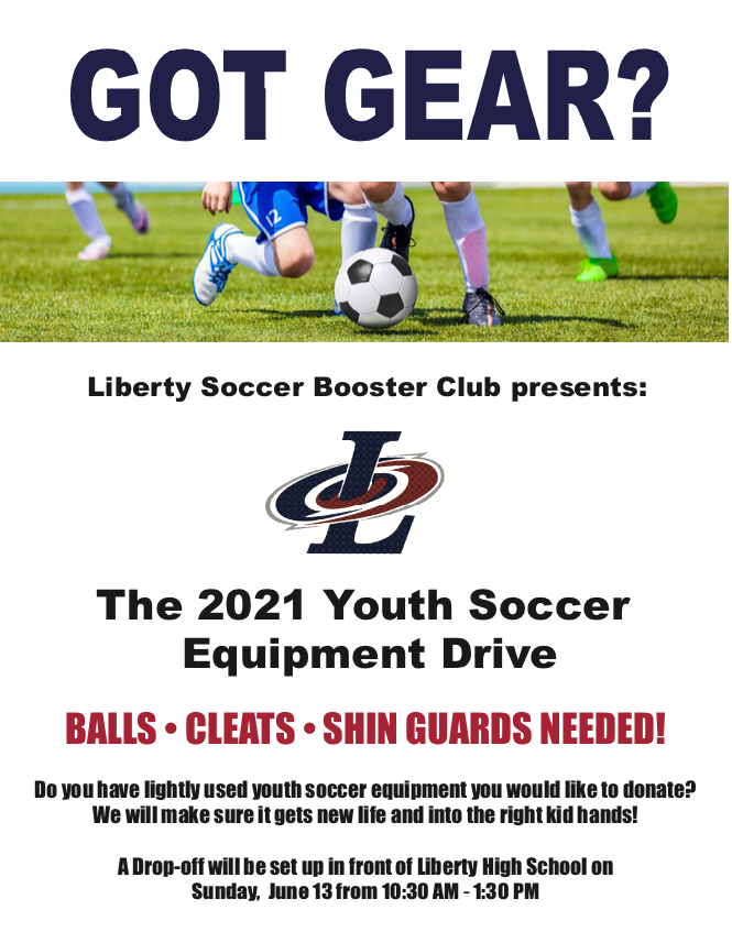 LibertySoccer's tweet photo. If you missed the first youth soccer donation drive ... we are opening it up one more time on monday morning ... this equipment will literally go directly to the right kids the next day at our camp! @lgsgirlssoccer @LHSCanesSoccer Info here: https://t.co/mr7oX2lbd9