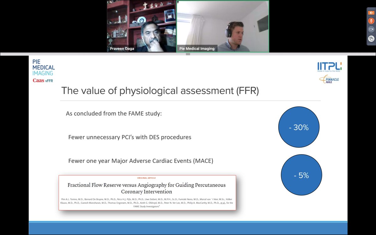 IITPLPinnacle's tweet photo. Webinar on CAAS-vFFR has started.
We are going to talk about, what the future holds for vFFR and how vFFR measurement can help in clinical practices.
Along with Dr. Thomas Alexander and @Pie_Med_Imaging
you can register here at https://t.co/mED6c80xB4
#iitpl #vffr #webinar https://t.co/exgIksKhjc