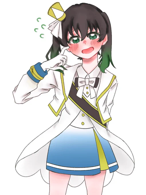 「照れるなあ…似合ってる?」
 #虹ヶ咲 