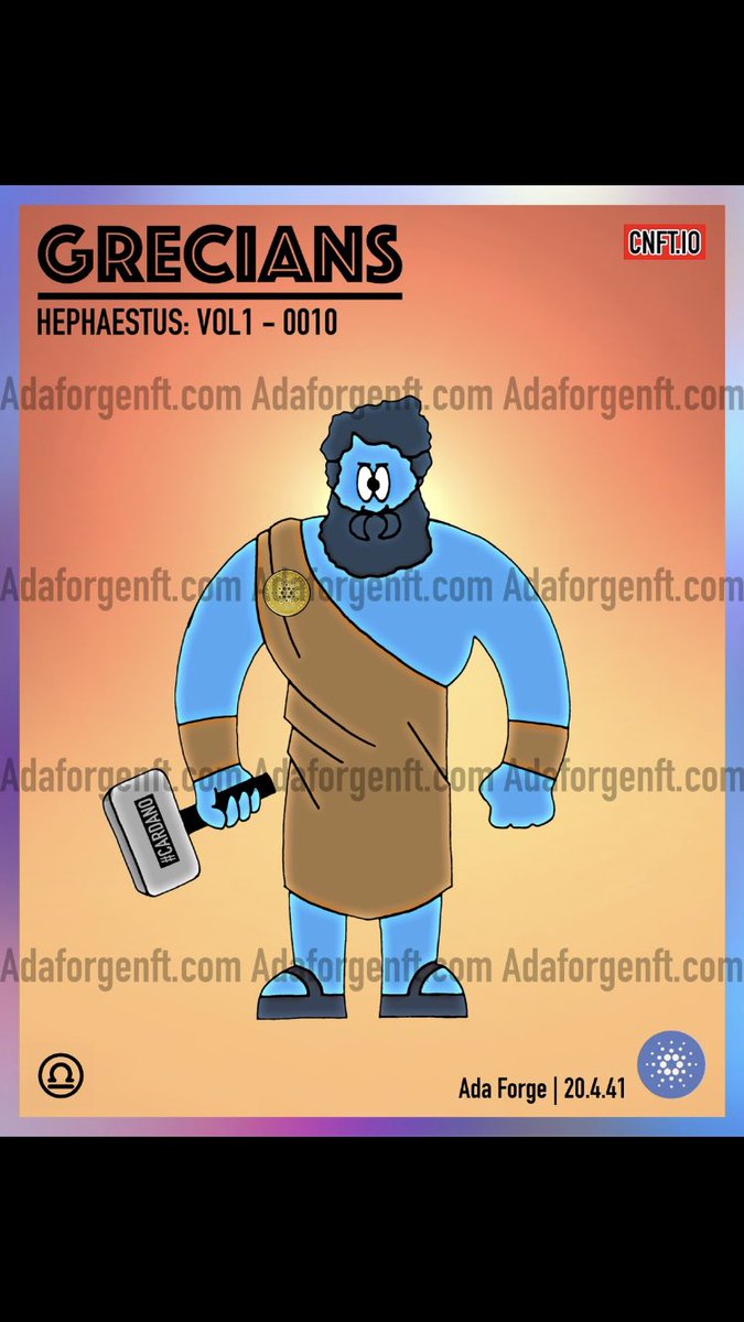 HEPHAESTUS 

#NFTs 
#ADA 
#CNFT
