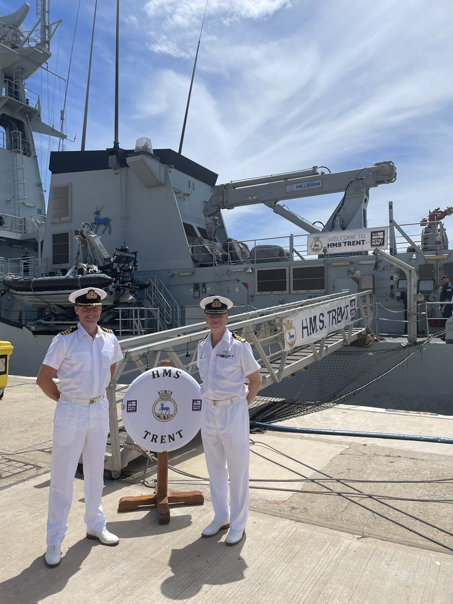 Visiting our superb people in Gibraltar. The P2000s of the Gibraltar Squadron will soon be replaced by two new 40 knot fast patrol boats and HMS TRENT is proving her worth forward deployed from one end of the Mediterranean to the other. Global Britain - Global Navy.