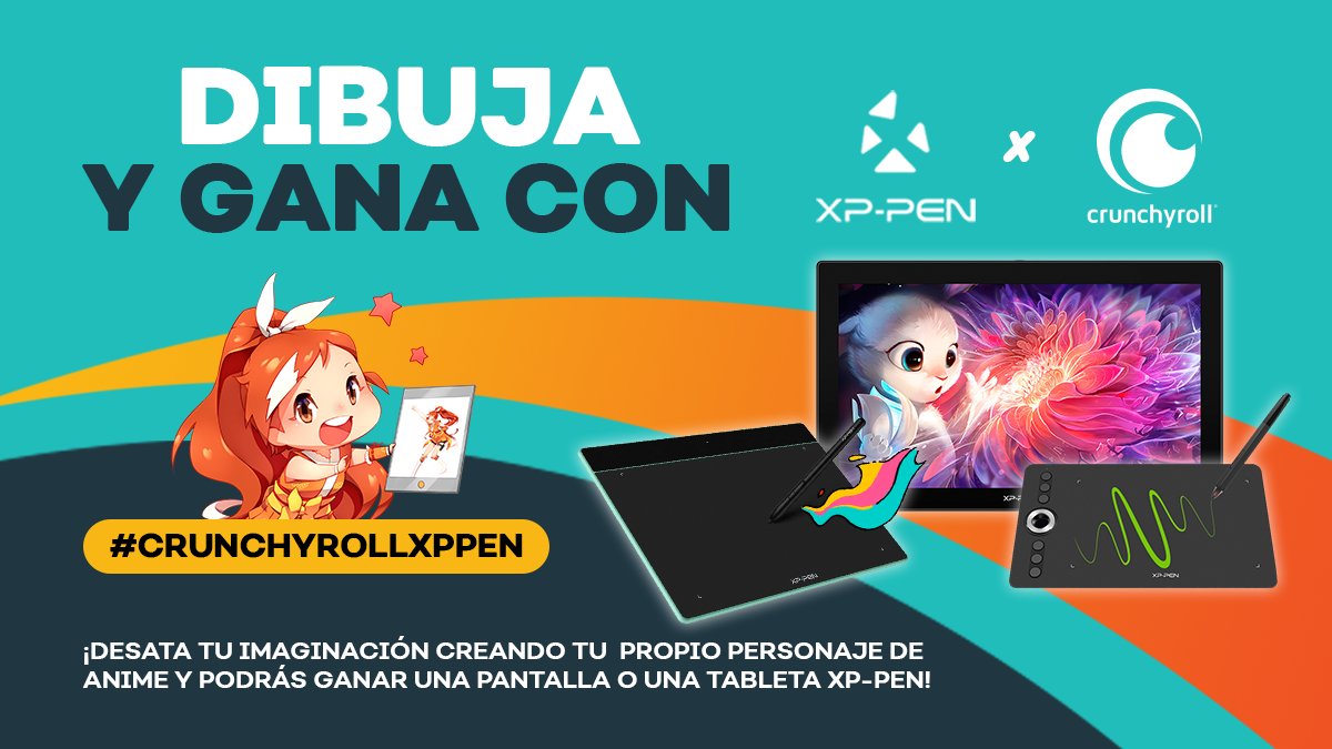 crunchyroll_es's tweet photo. ✨CONCURSO✨
Presenta tu obra y podrás ganar una pantalla o una tableta de dibujo profesional de @XP_Pen_Spain. ¡Habrá tres ganadores!

Toda la info en https://t.co/eCafuoFYsW https://t.co/Q6nLelYnpA