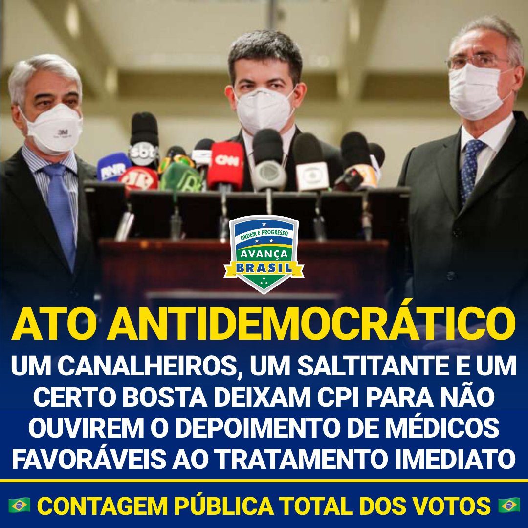 Movimento Avança Brasil 🇧🇷's tweet - "ELES NÃO QUEREM ...