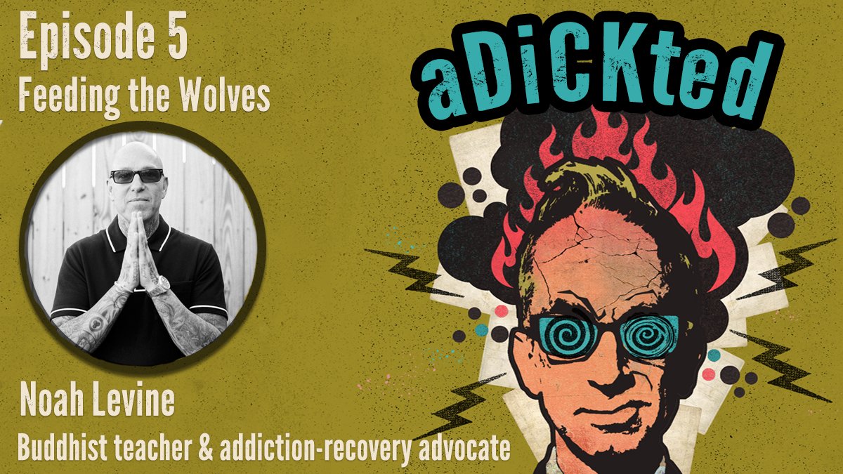 EP 5: Feeding the Wolves now live. Founder of <a href="/_RefugeRecovery/">RefugeRecoveryCenter</a>, author &amp; recovering #addict, <a href="/noah_levine/">NOAH LEVINE</a>, talks with <a href="/andydick/">andy dick</a> about #addiction, #Buddhism, &amp; how #mindfulness can help end the painful cycle of suffering.

🎧 apple.co/3gFTwDT
🎧 spoti.fi/3zzibm5