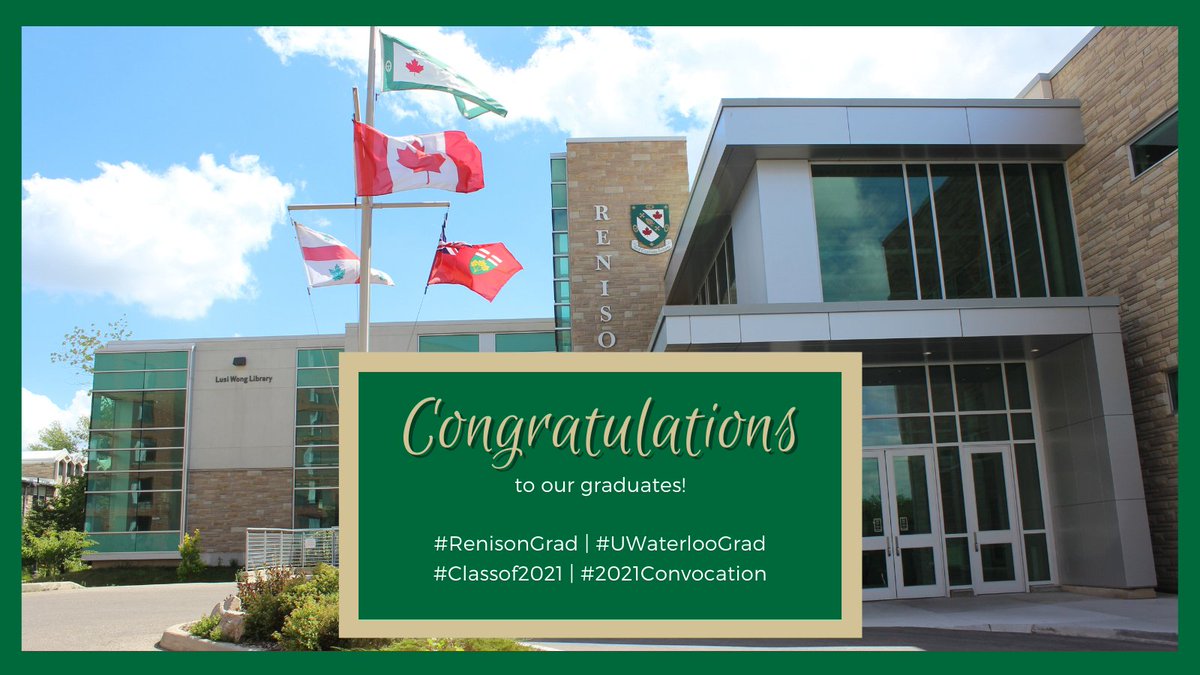 renisoncollege's tweet image. Today, we start celebrating #2021Convocation! 

While we are not able to celebrate in person, we want to acknowledge the wonderful accomplishments of each of  our graduates!

We couldn’t let this moment pass by without celebrating!

youtu.be/D7AOPedoPkg