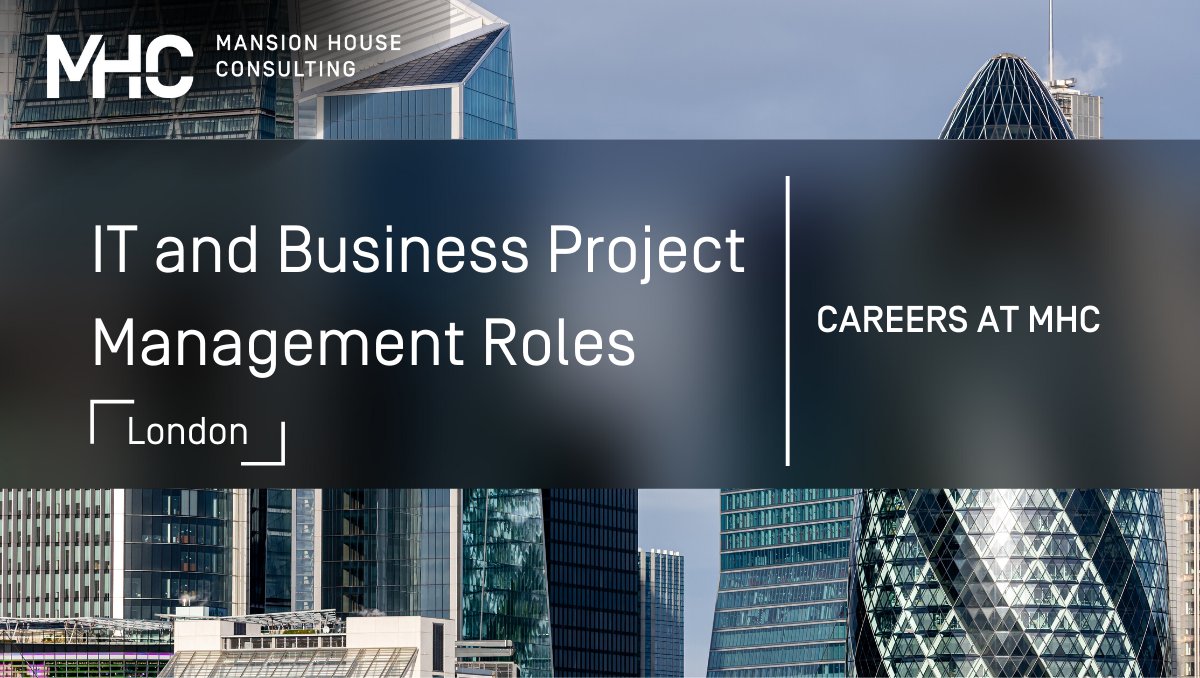 MansionHouseMHC's tweet photo. Come join us and work with some of the world's most innovative and exciting financial institutions. We have multiple opportunities for IT and Business Project Managers
Get in touch to find out more: resourcing@mansion-house.co.uk

#Consultancy #ProjectManager #CareersInFinance https://t.co/GR8R1w3i0U
