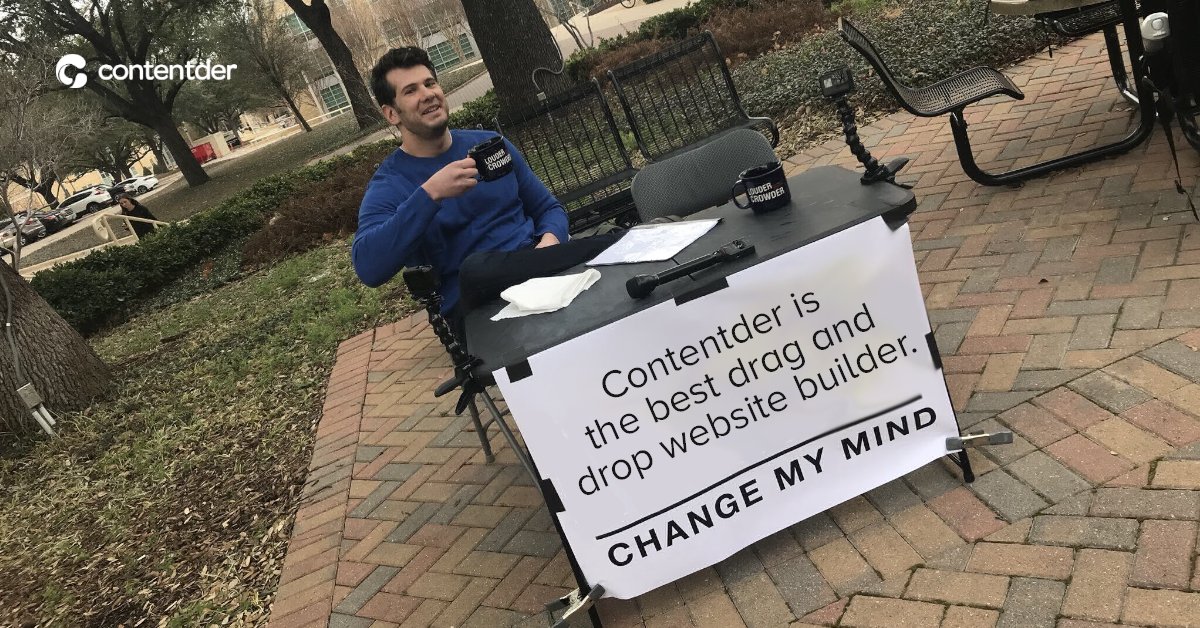 contentder's tweet photo. Yeah, change my mind!
#Contentder #ChangeMyMind #WebBuilder https://t.co/mH0lH50Lgs