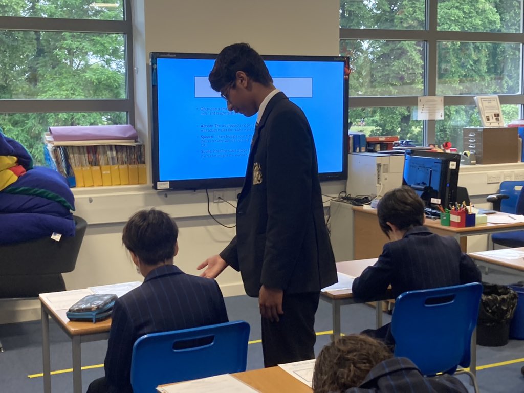 Hampton_English's tweet photo. Creative writing, music, computer game design and film making are amongst the @ArtsAward workshops on offer for @Hampton_Prep pupils today, taught by their peers from @HamptonSchool - really well done boys! https://t.co/BkfDw1hlD7