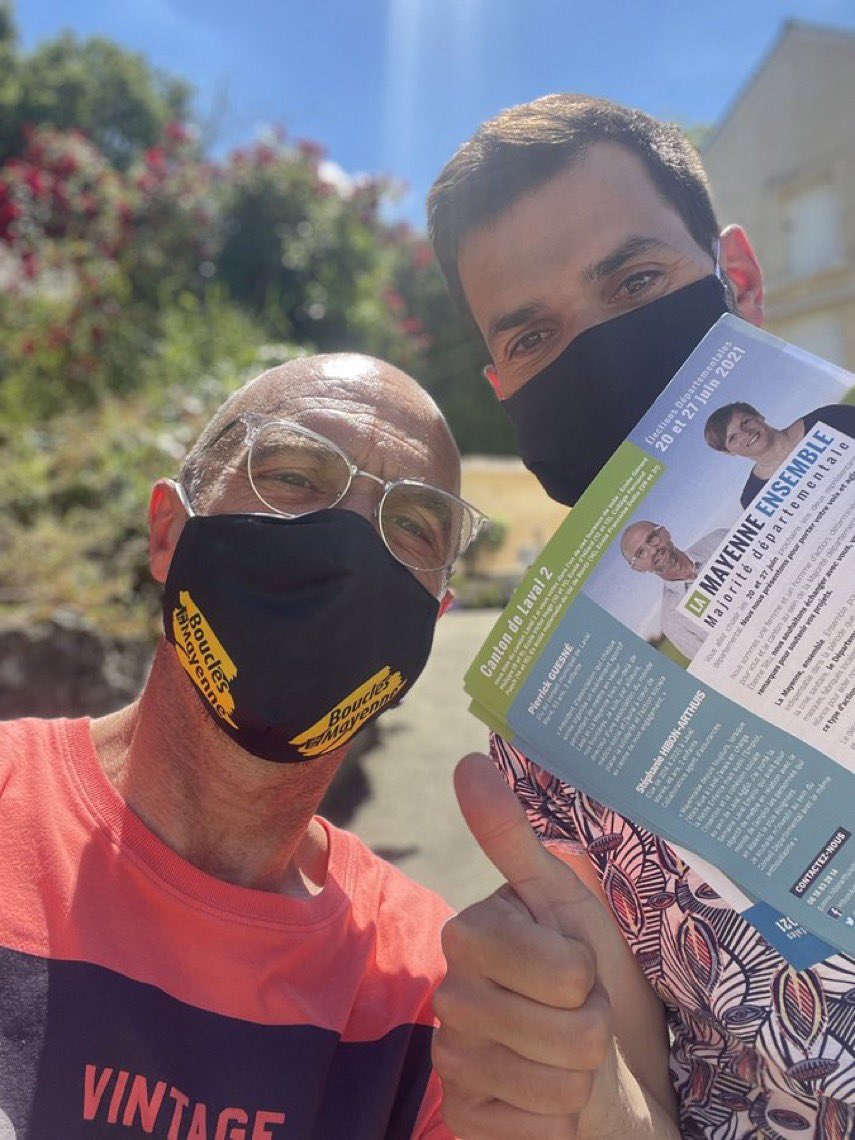 HibonGuesne's tweet photo. Merci à tous pour votre accueil dans tous les quartiers de notre canton de #laval2 #electionsdepartementales2021 Il nous reste encore tout l’après midi pour aller à la rencontre des habitants avant le 1er tour dimanche 20 juin. #votez https://t.co/OMVnqCw1KC
