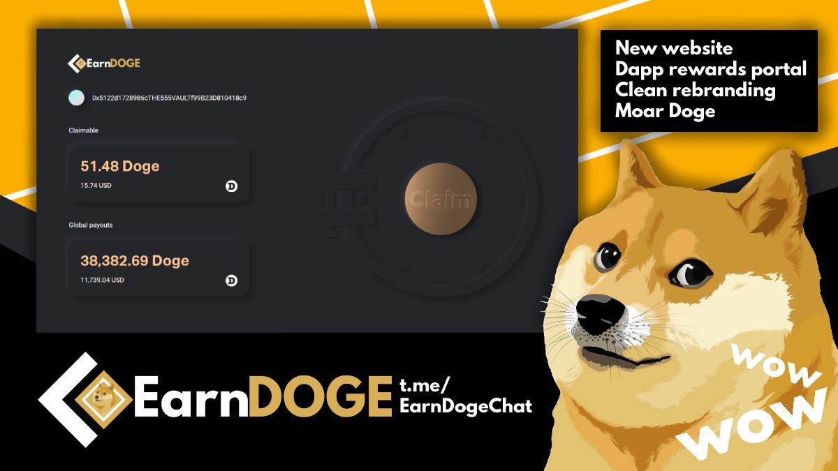 EarnDoge's tweet photo. 📢 spoiler 📢

@elonmusk do you like our new website...

🚀 DApp
🔒 security Audit

🌐 https://t.co/E8CsK9Jn5C https://t.co/hjBzPS19cd