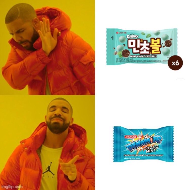 hoonieskies's tweet photo. what’s ‘lotte mint choco ball’ if we have ‘jack ‘n jill dynatime’ 😂 https://t.co/zvD2AFLBsl