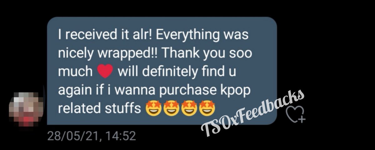 thiccshopMY's tweet photo. ✨FEEDBACKS✨
Posting some feedbacks today 😁
Thank you for trusting and buying from me 💕 Your support truly means a lot ~
#TSOxFeedbacks https://t.co/73MZcUV9Ne