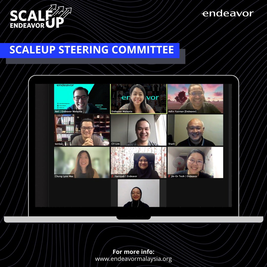 Endeavor Malaysia (@endeavor_my) on Twitter photo The Endeavor team had a great session with our ScaleUp Steering Committee earlier yesterday!
As today is the last day to apply for the ScaleUp Program, we look forward to your applications! Feel free to reach out to scaleup@endeavormalaysia.org or visit bit.ly/3ouDAba The Endeavor team had a great session with our ScaleUp Steering Committee earlier yesterday!
As today is the last day to apply for the ScaleUp Program, we look forward to your applications! Feel free to reach out to scaleup@endeavormalaysia.org or visit bit.ly/3ouDAba