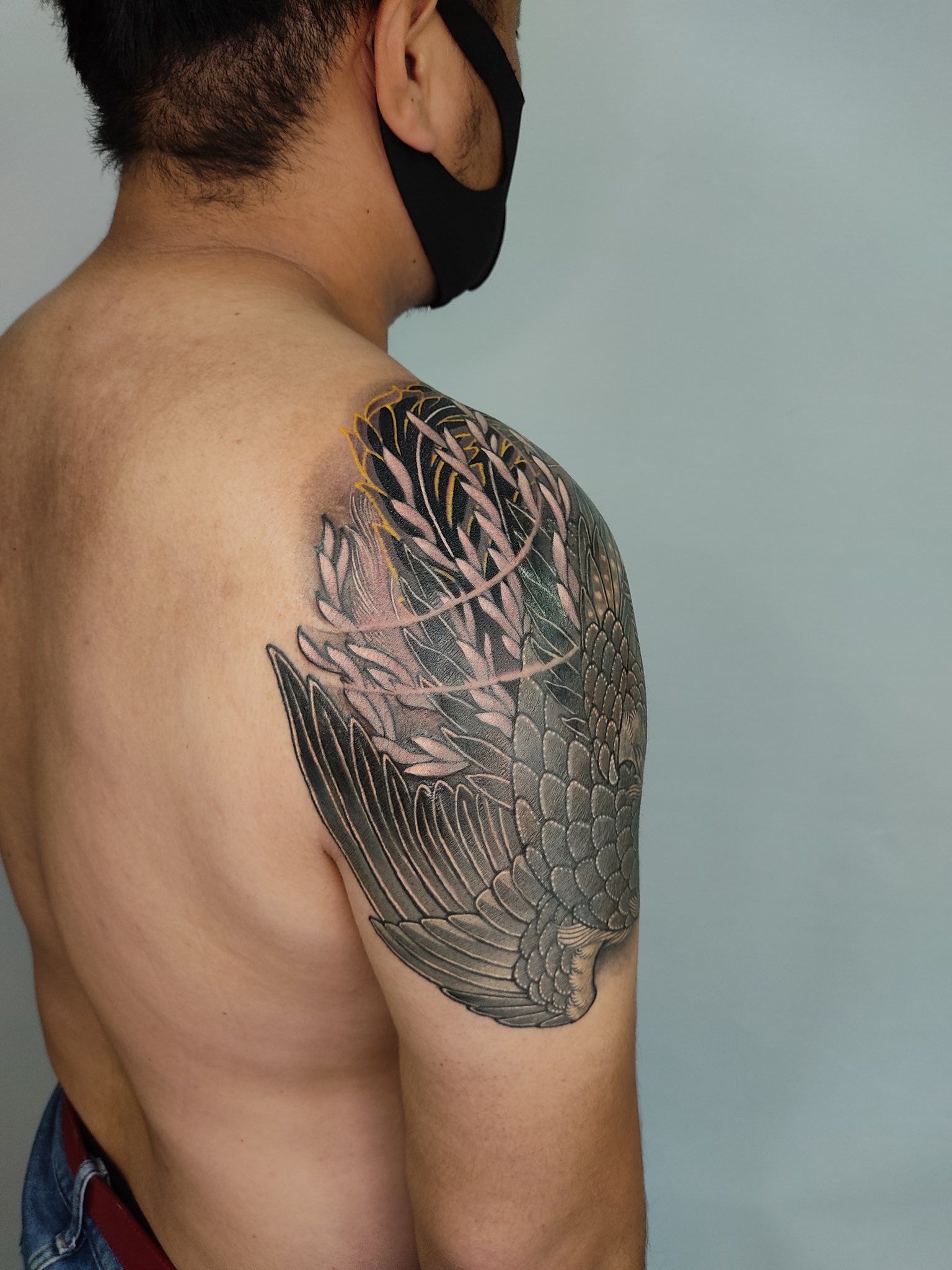 Silk Needle Tattoo Tomo カバーアップ完成 Sponsered Dy Radiantcolorsink Hustlebutterdeluxe Stigmarotary Silkneedletattoo Tattoo タトゥー Japanesetattoo Irezumi 刺青 新潟 Niigatatattoo 新潟刺青 和彫 鳳凰 T Co