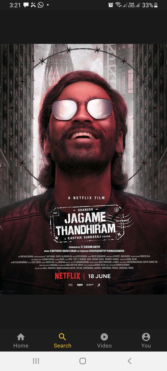 vino_view's tweet photo. Perfect package with all ingredients.U r great chef when it comes commercial movie @karthiksubbaraj . badly missed this in theater. Worth for 199/- @NetflixIndia #JagameThandhiramOnNetflix movie very dedicated to refuge world wide&amp; it exposed their pain through sharp dialogue. https://t.co/Z0QaOCEq8B
