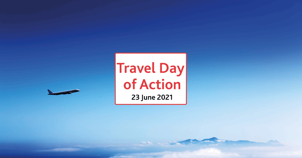 dgitravel's tweet photo. Let's #SpeakUpForTravel on the #TravelDayofAction next Wednesday! The day will put pressure on the government to allow the safe return of international travel &amp; provide much-needed support to the travel industry. Find out more: https://t.co/VsvTYecjew #travelagain #travelindustry https://t.co/OH1108cCD3