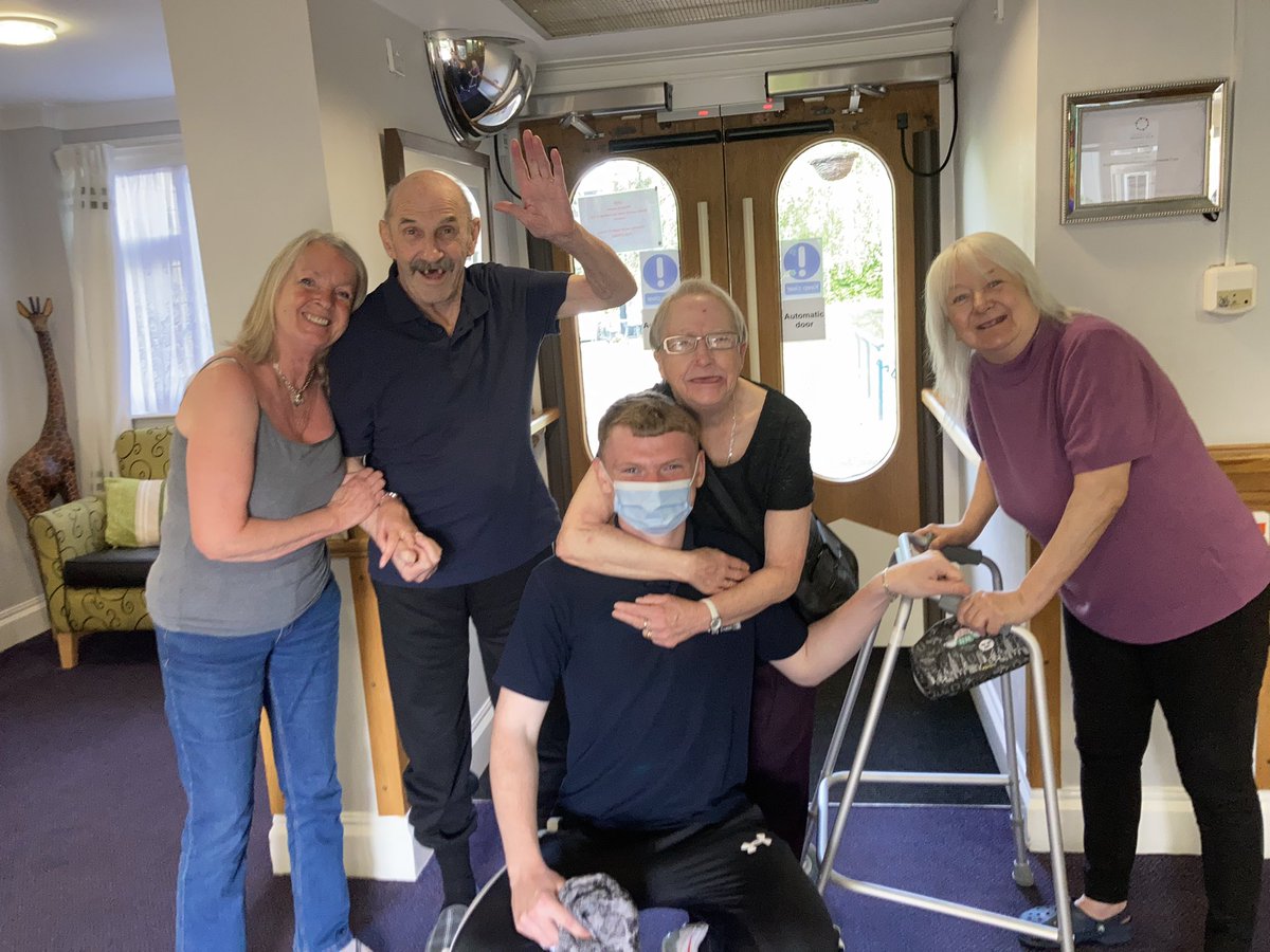 Everyones very happy today at Byker Lodge, some of our lovely service users with our youngest and newest team member, Bailey#