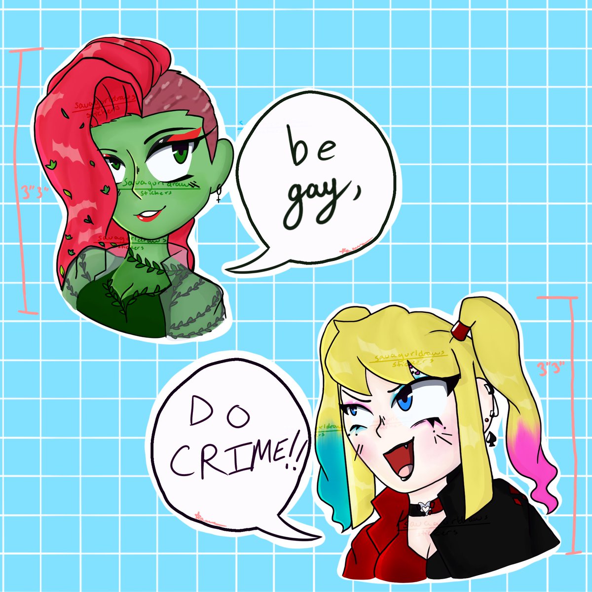 saua_drawing's tweet photo. THERES A NEW DROP IN MY STORE
#Pride  #gay #kiribaku #LuzNoceda #harlivy #MyHeroAcademia #theowlhousefanart #HarleyQuinn #etsy #lgbtq #etsyshop #BlackOwnedBusiness https://t.co/JFyL65Bkc4