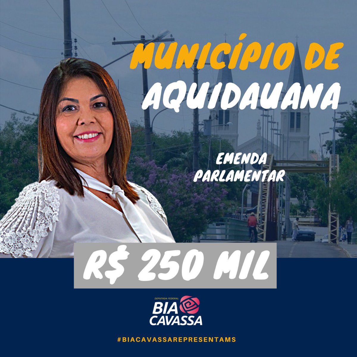 Emenda Parlamentar no valor de R$ 250 mil para a área de saúde. 

O recurso será utilizado durante a gestão do amigo Odilon Ribeiro, prefeito de Aquidauana, para a compra de equipamentos ao laboratório Luiz Fernando Alves Ribeiro e ao Centro de Atenção Psicossocial da cidade.