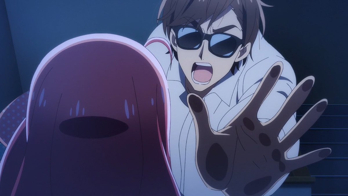 ftg2010's tweet photo. #ゾンビランドサガ 
R11話
グラサンの下は涙があふれるのを必死で堪えてるんだろうな
幸太郎は乾であることを絶対に明かさないつもりだろう
源さくらの夢を叶えるためだけに生まれ変わった幸太郎
ここにきて、一期1話で「俺はお前をアイドルにする男だ！」の言葉に重みを感じる https://t.co/cCxT3V6xQr