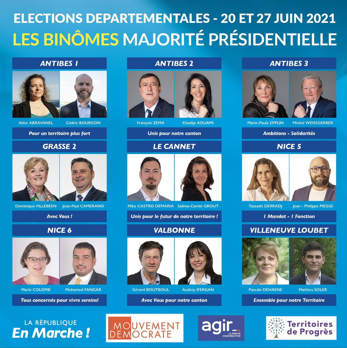 06_Renaissance_'s tweet photo. Le premier tour des élections #Departementales2021 c'est ce dimanche 20 juin 📩!

Faites confiance aux candidats qui portent un projet adapté aux compétences départementales, votez pour les candidats de la #MajoritéPrésidentielle 👇 https://t.co/aL8jf8LJCP