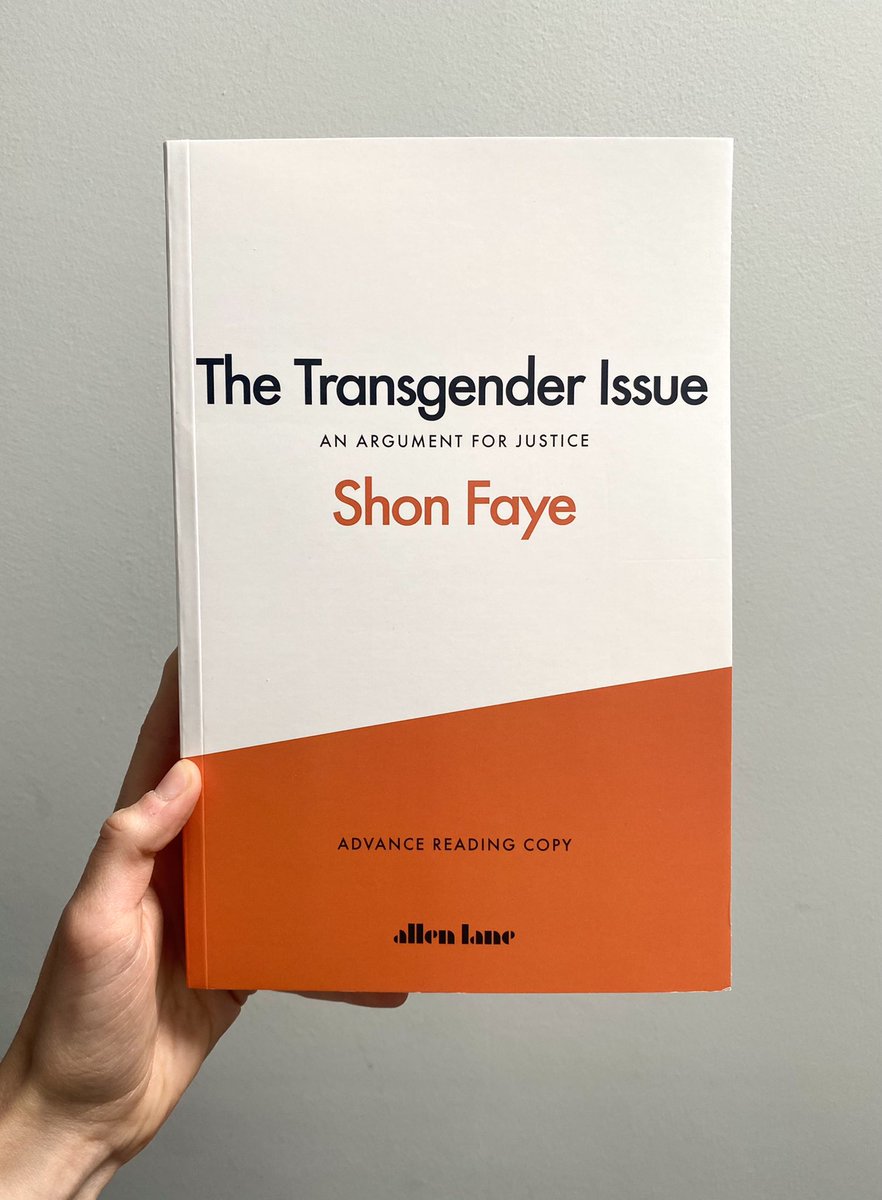 advance proof of @shonfaye’s The Transgender Issue just arrived, super excited to read 🔥