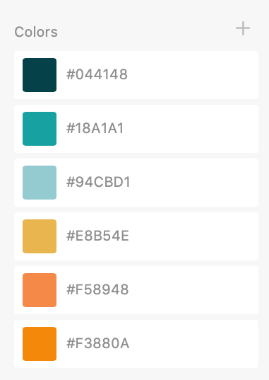 OAivlis's tweet photo. Color assets for a new project I'm starting! #webdesigner #adobexd #colorpalette #WordPress https://t.co/rBdx2Ylo91