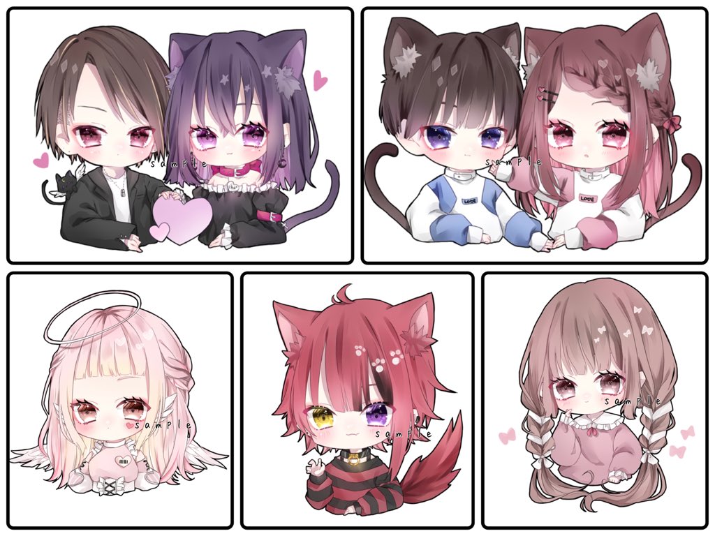 Luna_24s2's tweet photo. @Mitqa_ 素敵な企画ありがとうございます(*' ')*, ,)✨ﾍﾟｺ

等身もデフォルメも楽しく描かせていただいてます(*Ü*)
色んな人に知ってもらいたいです𓈒𓏸໒꒱

いいなと思ったらいいね拡散よろしくお願いします☺️
(対価なし 7月3日〆 https://t.co/XryUU2DoOR