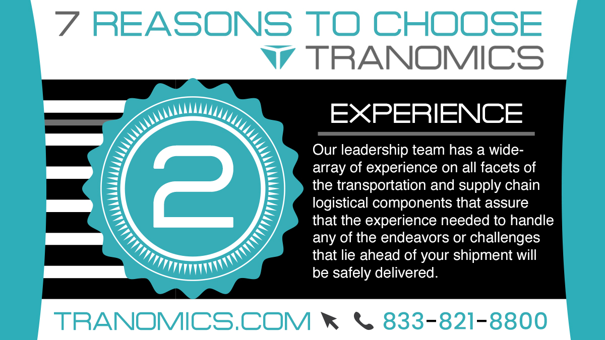 tranomics's tweet image. Reason #2 to choose @Tranomics Supply Chain = Experience - Our leadership team has a wide-array of experience on all facets of the transportation and supply chain logistical components.
.
#supplychain #logistics #software #food #technology #business #shipping #freight #trucking