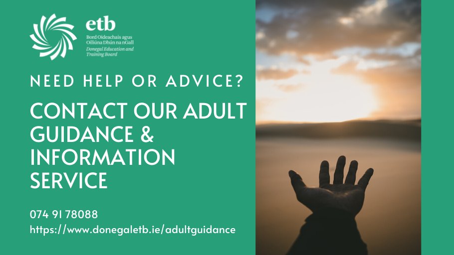 1/2 If you lost your job this year and you're not sure what to do, our @GuidanceDonegal Service can help. They've written four helpful articles:
1. Online learning: bit.ly/3vvfr6e
2. Building your skills profile (transversal learning): bit.ly/3iGDAnw