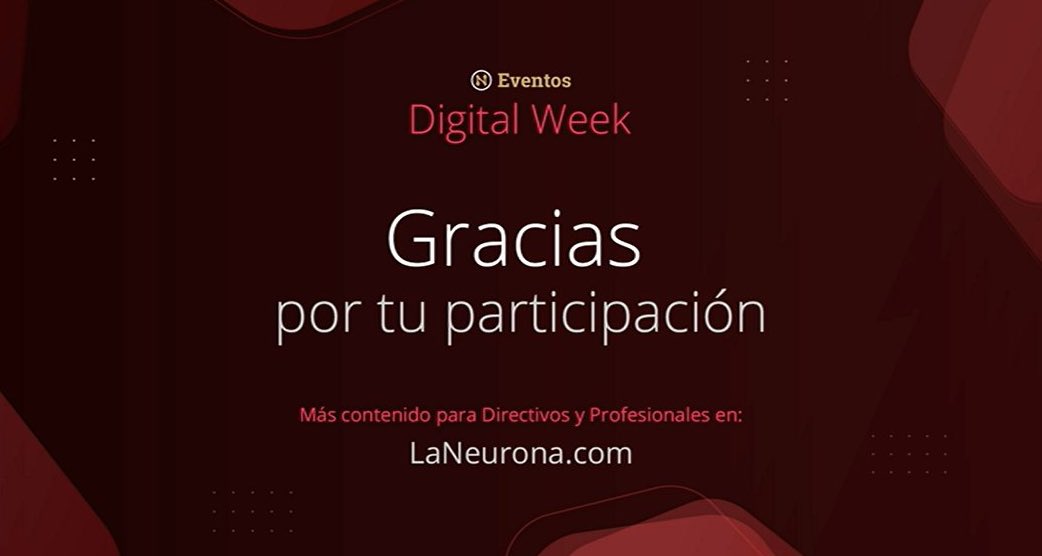 ¡Muchas gracias a todos por haber hecho posible de nuevo un eventazo como #DigitalWeek ! 

Más de 1800 inscritos, 40 ponentes, 15 colaboradores, 13 sponsors, 6 media Partners, 4 días de sesión!  

💜G R A C I A S 💜