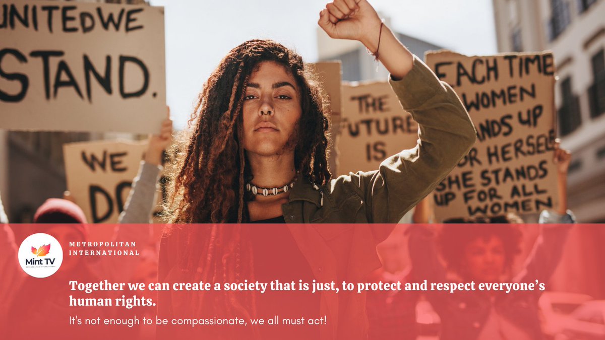 MintTVLive's tweet photo. The connection between social justice and human rights has strengthened over the years. It has become clear to activists and governments that one can’t exist without the other. 
#humanrights #equality #blacklivesmatter #freedom #justice @AceKeeng @OfficialJoybawa @strong7623 https://t.co/NDiIcaSw1h
