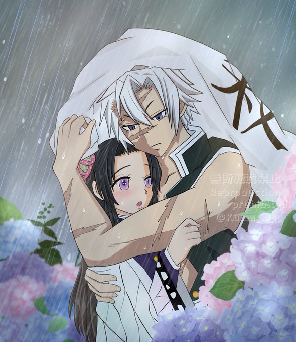 くまごろさんがTwitterに投稿した胡蝶カナエ(鬼滅の刃)のイラスト。