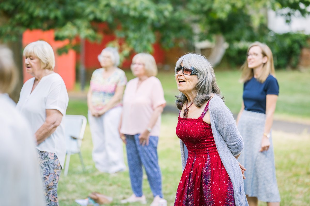 What better way to make the most of the sun than to SING? Our #QuirkyChoir got together in person for the first time in 15 months for a safe &amp; socially distanced session in the park. Interested in getting involved? Contact sophie@wearedarts.org.uk #Sing #Joy #Choir <a href="/janetsinger/">Janet Wood</a>