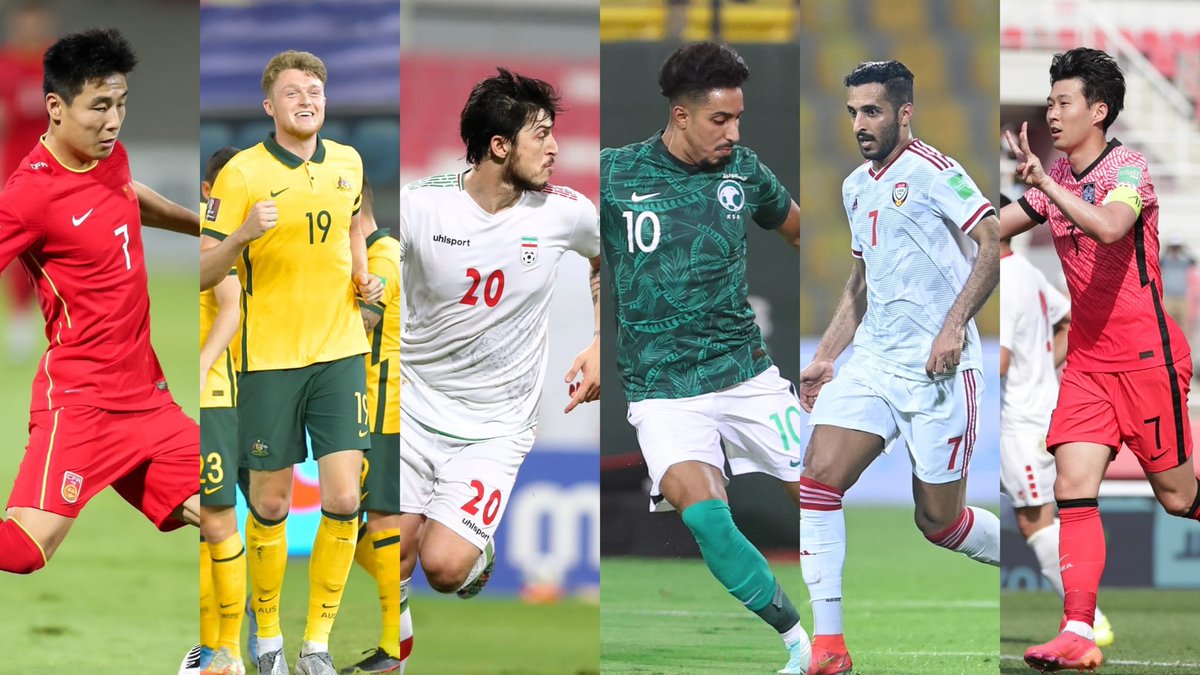 🇦🇪 علي مبخوت <a href="/alimabkhout07/">علي مبخوت الهاجري</a>
🇸🇦 سالم الدوسري <a href="/salem_d29/">سالم الدوسري</a>
🇸🇾 محمود المواس
🇴🇲 عبدالله فواز
🇨🇳 وو لي
🇦🇺 هاري سوتار <a href="/harryjsouttar/">Harry Souttar</a>
🇮🇷 سردار آزمون
🇯🇵 تاكومي مينامينو <a href="/takumina0116/">TakumiMinamino 南野拓実</a>
🇰🇷 سون هيونغ-مين

🤔 من كان أفضل لاعب في #التصفيات_الآسيوية هذا الشهر؟ صوّت الآن ⬇️
ar.the-afc.com/competitions/a…