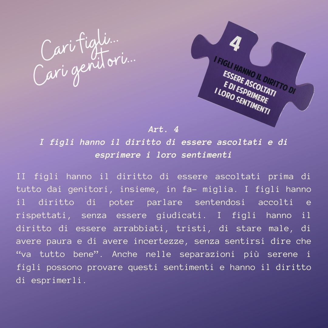 icollaborativi's tweet photo. 📌 "Cari figli, cari genitori", per il progetto "Essere figli, sempre" di #aiadc con @agiasocial.
Oggi l'art. 4 della Carta dei #diritti dei #figli nella #separazione dei #genitori commentato da @AlessandraDone e da @CarlaMarcucci17.  Leggi qui 👉🏼https://t.co/JkBnZBwu5B https://t.co/2BNuMzVLzN