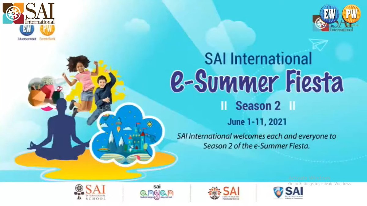 SAI_Edu_In's tweet photo. #LiveExpertZone #SummerCampExperts #SummerFest #eSummerFiesta #VirtualSummerCamp #GlobalOutlookIndianValues #IndiasNo1School #IndiasNo1 #SAIAngan #SAIInternationalSchool #SAIInternationalResidentialSchool
@EWPortal 
 @abhijeetraaga https://t.co/MZN5o8awF0