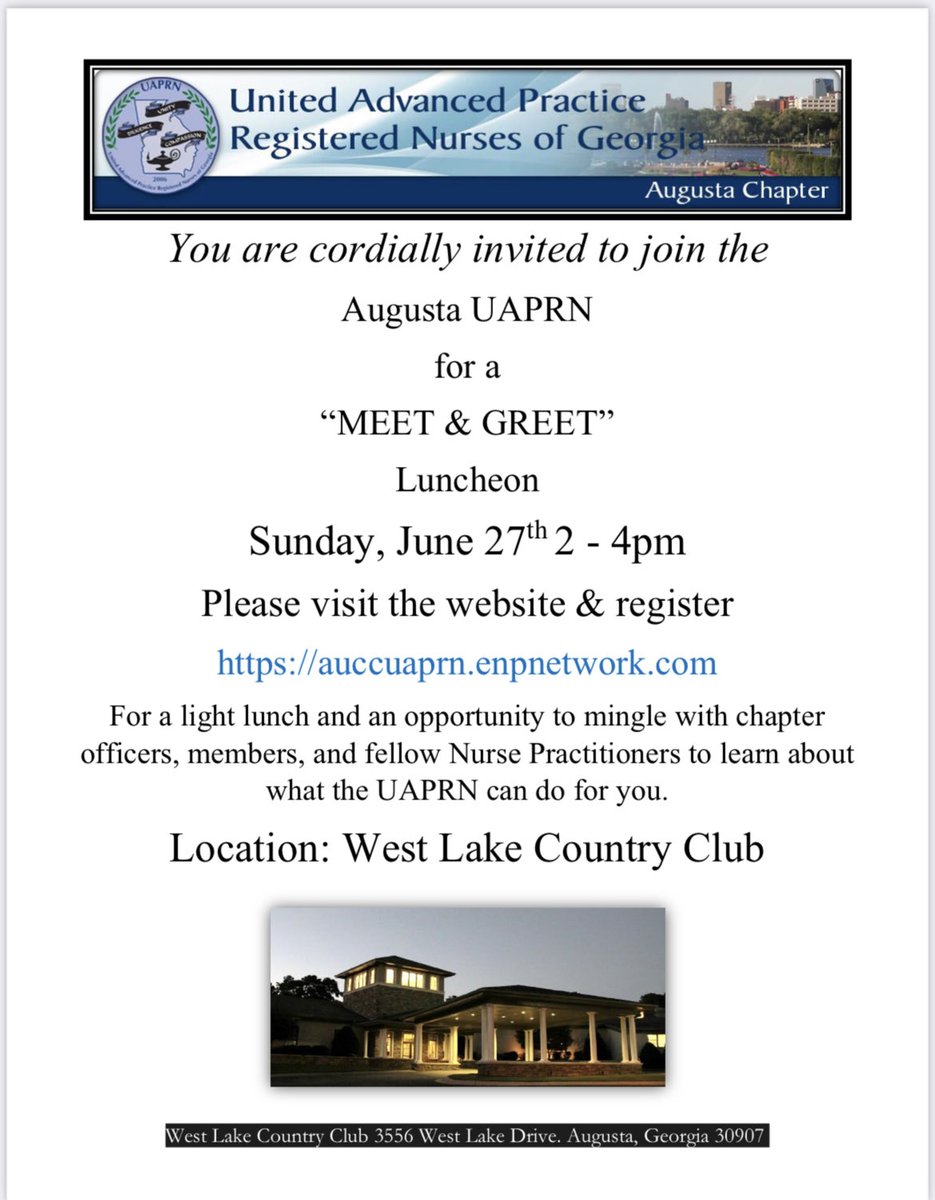 SexualHealthNP's tweet image. Augusta “MEET &amp;amp; GREET” for NP colleagues!