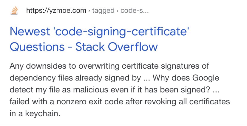 cloudz_dev's tweet photo. @Nick_Craver is this a Stackoverflow site? Seems to be impersonating everything other than the domain - showed up in Google. https://t.co/M1nItFUdcY