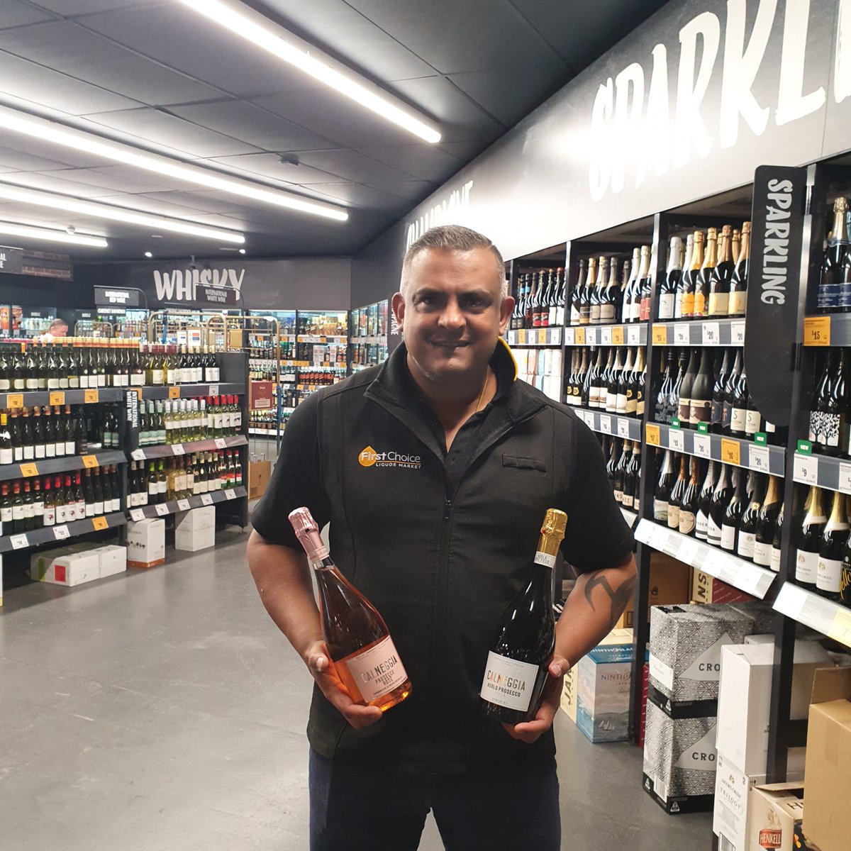A big shout out to Deni &amp; the team First Choice Liquor Market Forestville who are very excited to have our award-winning Proseccos in store! 🍾🥂