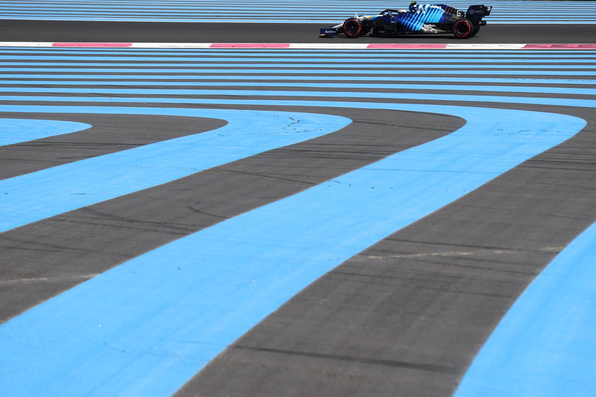 F1's tweet photo. Loving the track and livery co-ord, @williamsf1 😉

#FrenchGP 🇫🇷 #F1 https://t.co/geIGwsxuyW