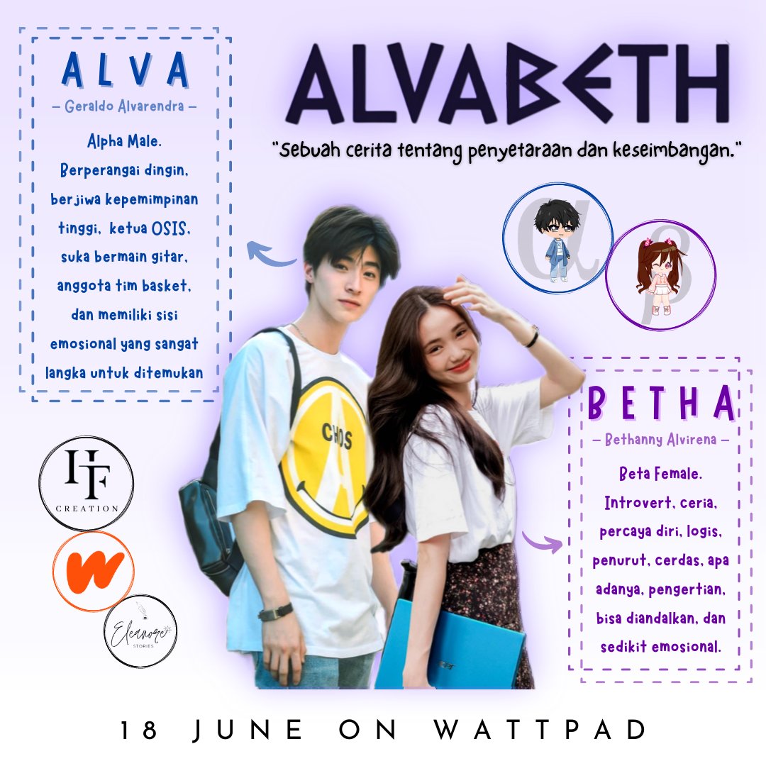 valentj8's tweet photo. ❗❗TONIGHT❗❗
see you soon dari Alva dan Betha! 💜
Wattpad : HFCREATION

#wattpad #teenfiction #wattys2021 https://t.co/YkD7THCfij