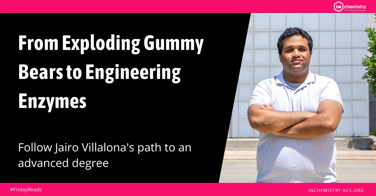 See how exploding gummy bears ignited #ACSBridge Fellow Jairo Villalona’s passion for chemistry & inclusion! #InChemMag
fal.cn/3gbQn