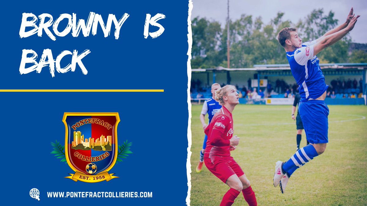 𝐁𝐫𝐨𝐰𝐧𝐲 𝐢𝐬 𝐛𝐚𝐜𝐤!

Scott Brown becomes the latest player to make Ponte return.

⬇️
pontefractcollieries.com/scott-brown-la…