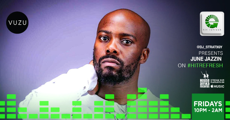 Hit_Refresh's tweet photo. Whether it's classics from his vinyl collection or the unforgettable collabs that have punctuated @JuneJazzin's year so far.. 

There's no telling what's in store tonight. 

Tune in now and share a pic of how you're getting down tonight using #HitRefresh! https://t.co/qTZikkEkSe