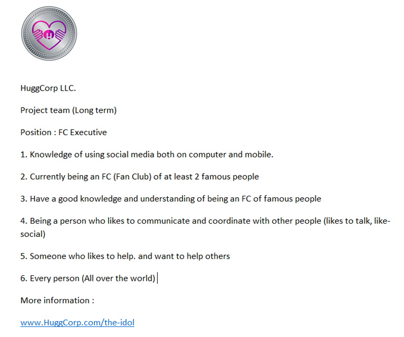 HuggCorp LLC. tweet media