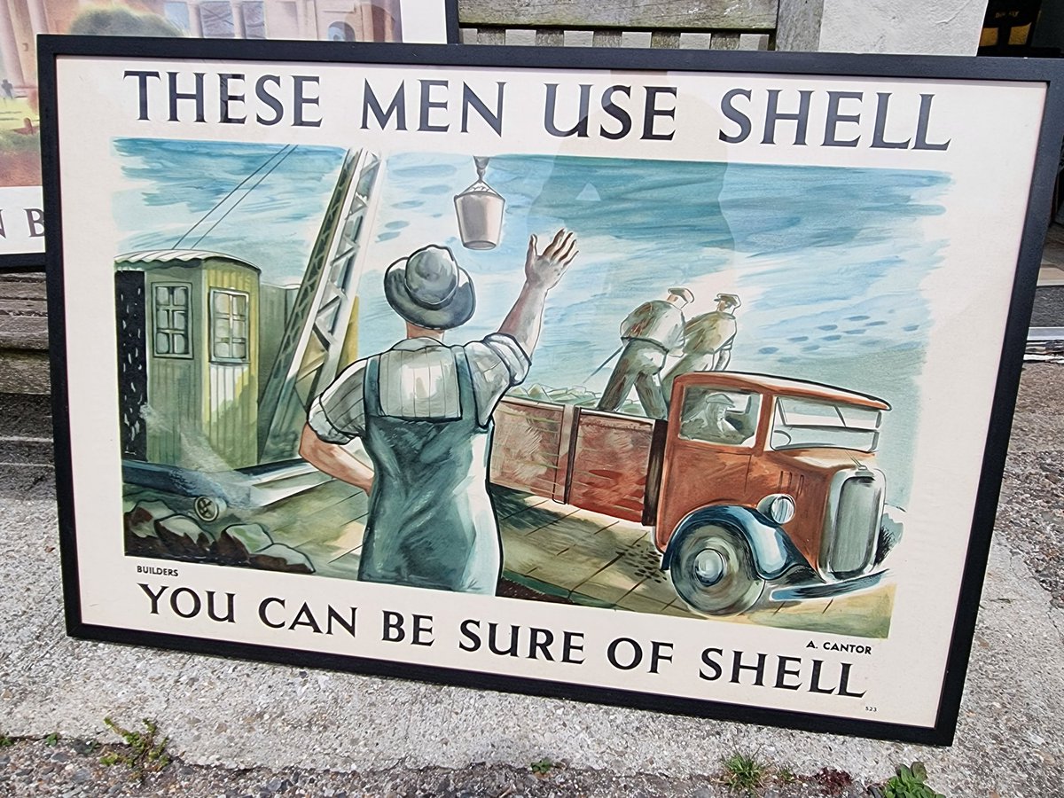 V_Automobilia's tweet image. Two superb arrivals today. Original unused Shell posters purchased from the Shell Heritage collection. We are great supporters of @SHAC_Curator and @Beaulieu_Hants work and pleased to be the custodians of these superb pieces of memorabilia #shellposter #automobilia