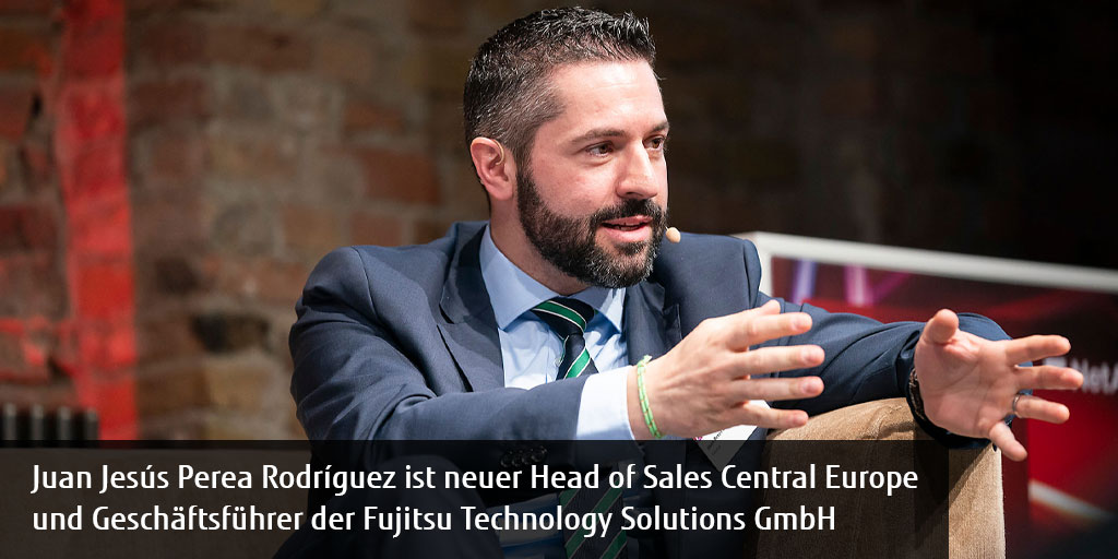 Juan Jesús Perea Rodríguez (<a href="/PereaRodriguezJ/">Juan Perea Rodríguez</a>) ist neuer Head of Sales Central Europe und Geschäftsführer der #Fujitsu Technology Solutions GmbH 🤝 Die Position des Head of Sales Central Europe wurde neu geschaffen, um die Kundenausrichtung weiter zu intensivieren.